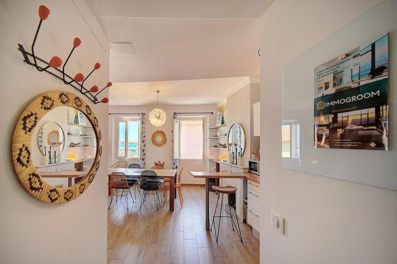 Immogroom - Sea View Apartment - 3 Min From Beach - Ac كان المظهر الخارجي الصورة